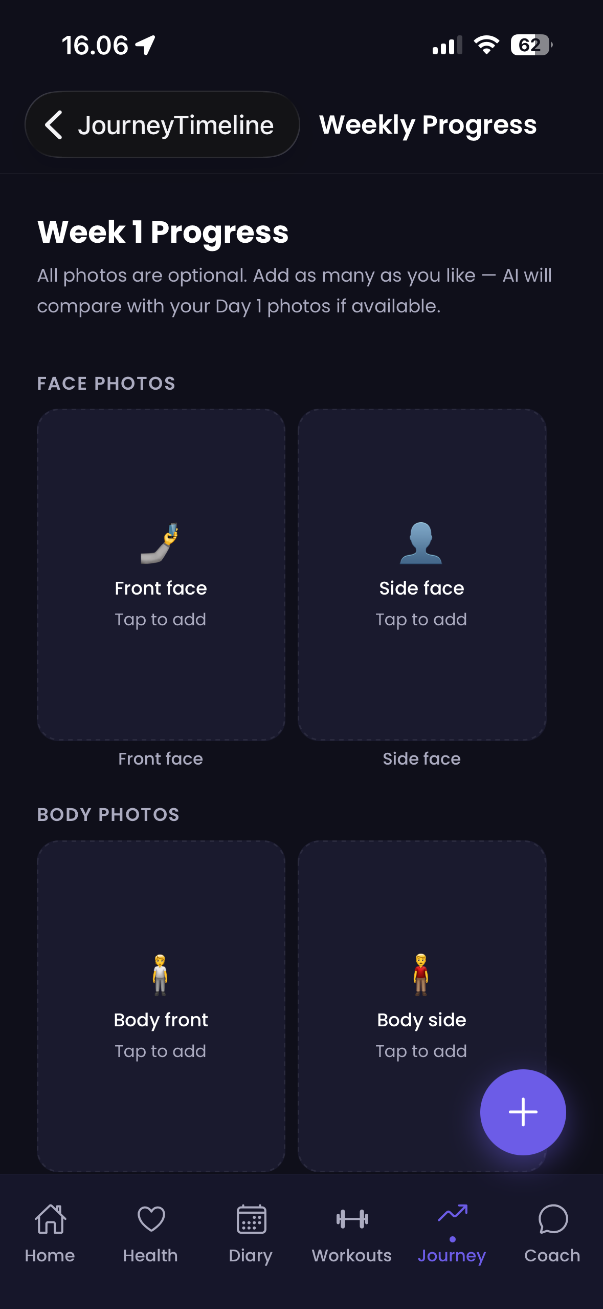 Progress photos